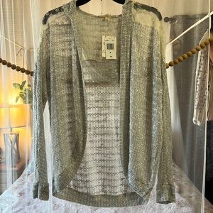 Lightweight sheer hooded sweater